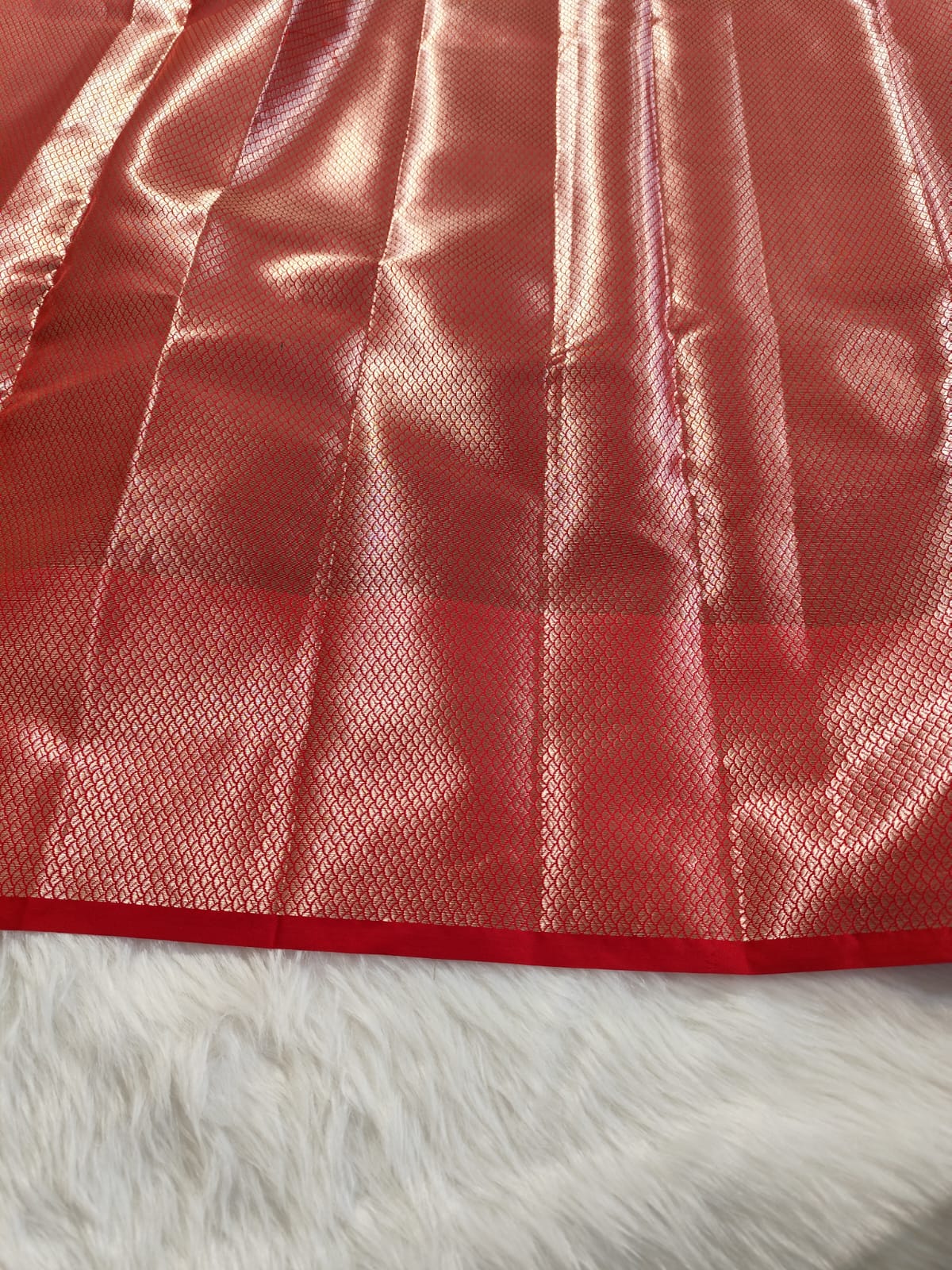 Green Semisilk Banarasi Saree
