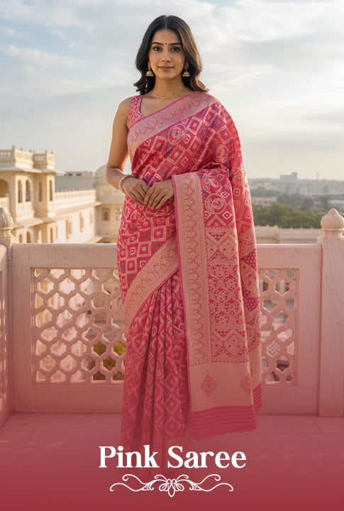 Pink Saree