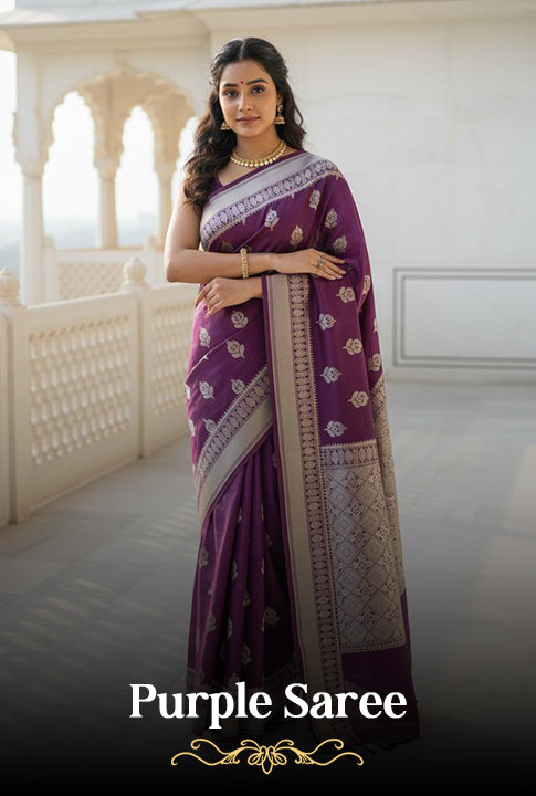 Purple Saree