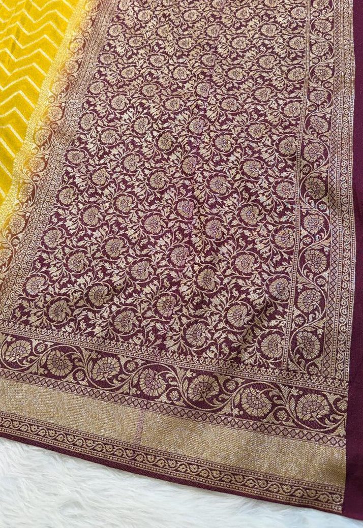 Mehendi Green Georgette Banarasi Saree