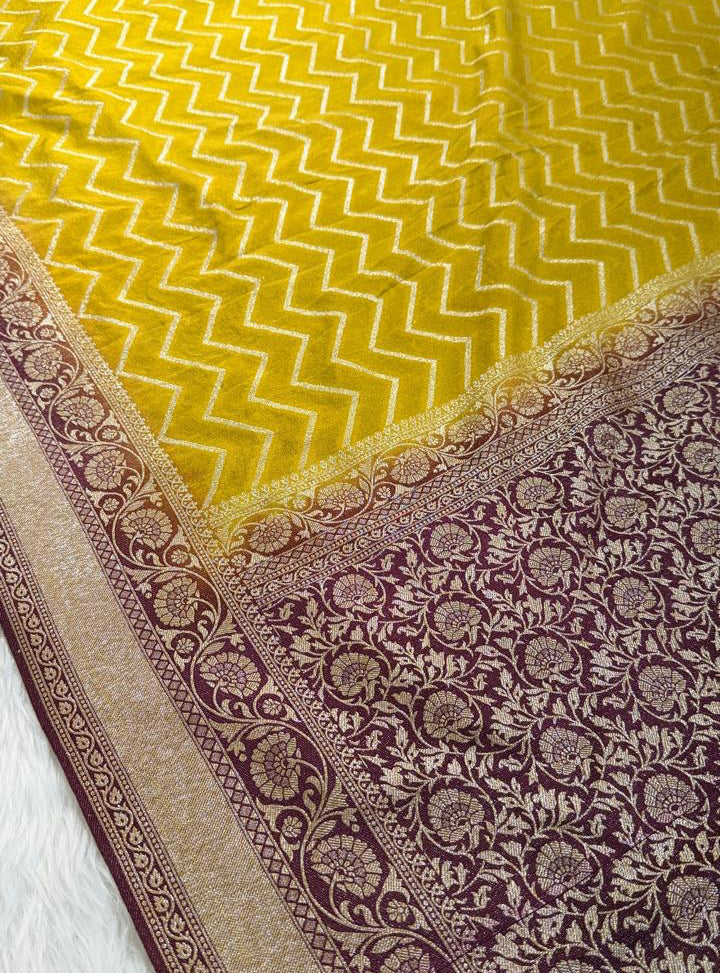 Mehendi Green Georgette Banarasi Saree
