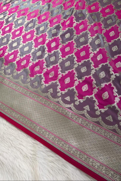 Pink Rangkat Mashru Banarasi Saree