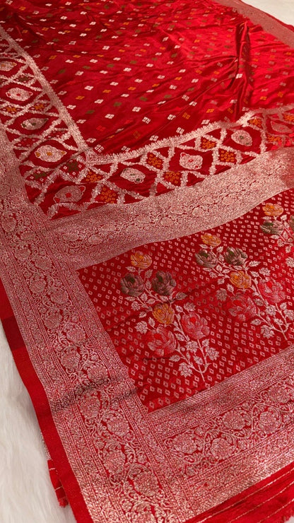 Banarasi saree red